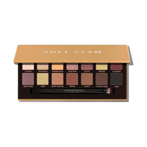 Palette de fards Anastasia Beverly Hills Soft Glam, sur fond blanc