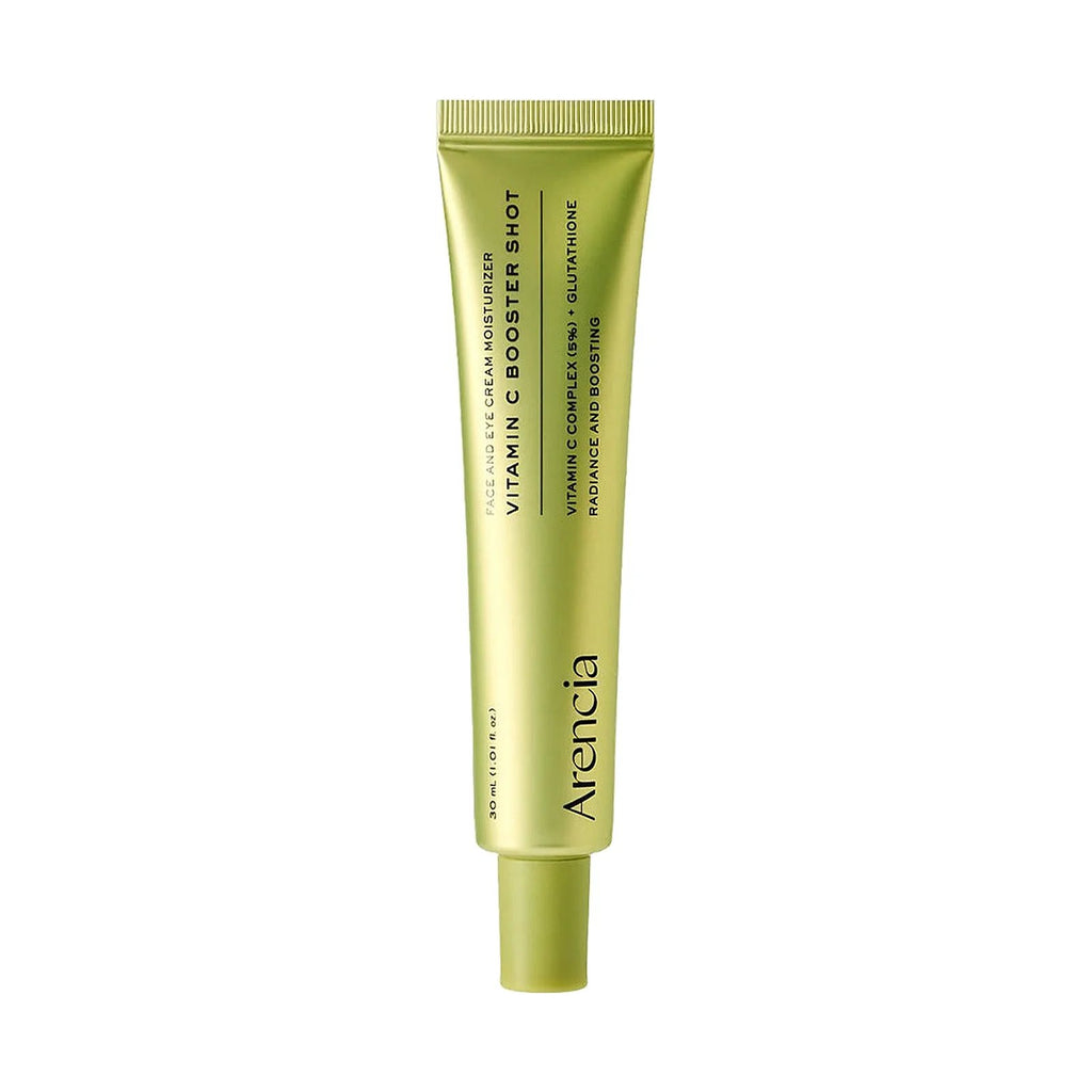 Sérum Arencia Vitamin C Booster Shot 30 ml, tube seul sur fond blanc