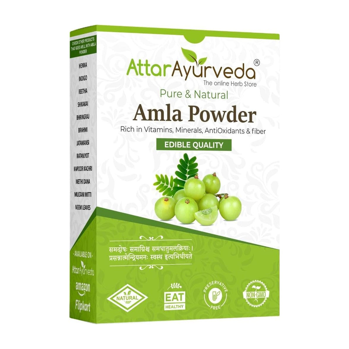 Attar Ayurveda Poudre d'amla pure 250 g