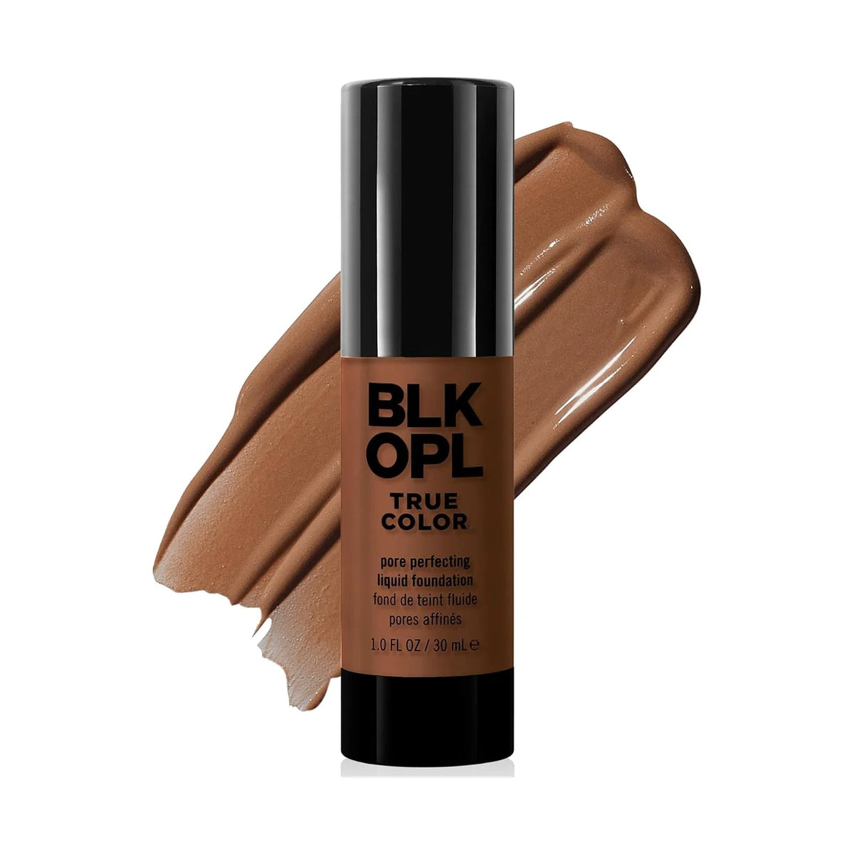 Fond de teint Black Opal True Color Pore Perfecting 30 ml, teinte 07 Hazelnut, sur fond blanc