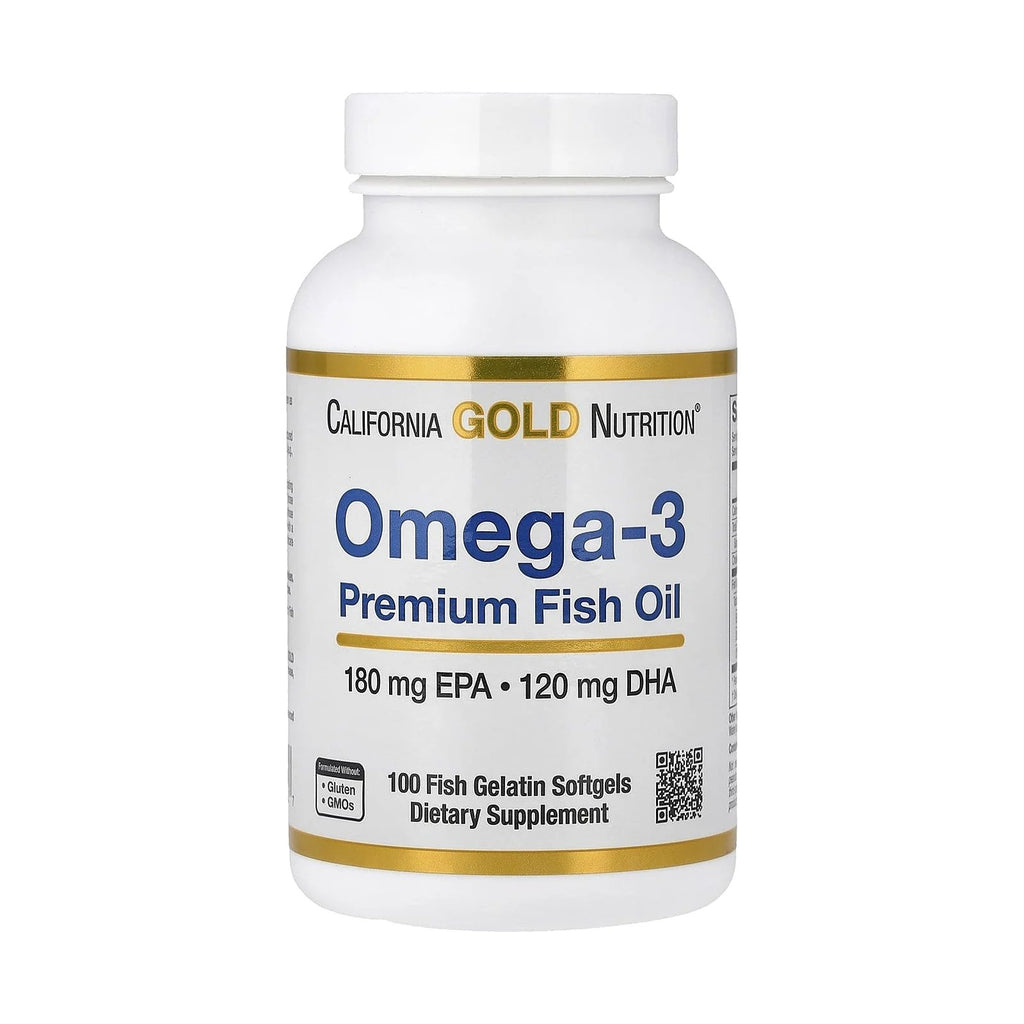 California Gold Nutrition Oméga-3 huile de poisson 100 capsules molles