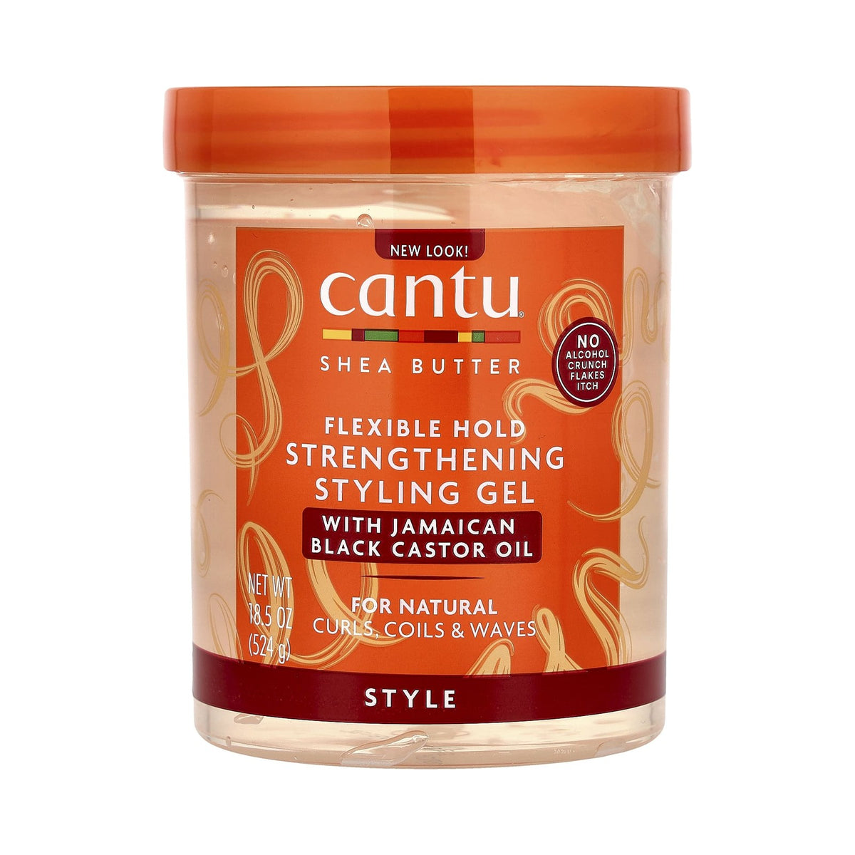 Cantu Gel coiffant tenue souple au beurre de karité 524 g