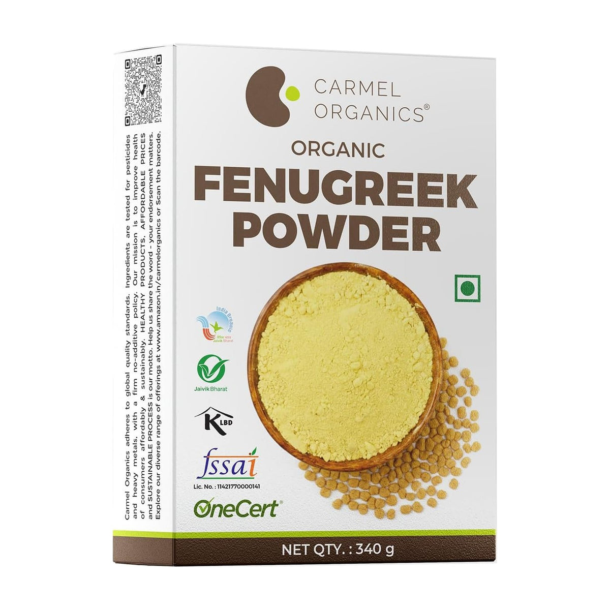 Carmel Organics Poudre de fenugrec bio 340 g