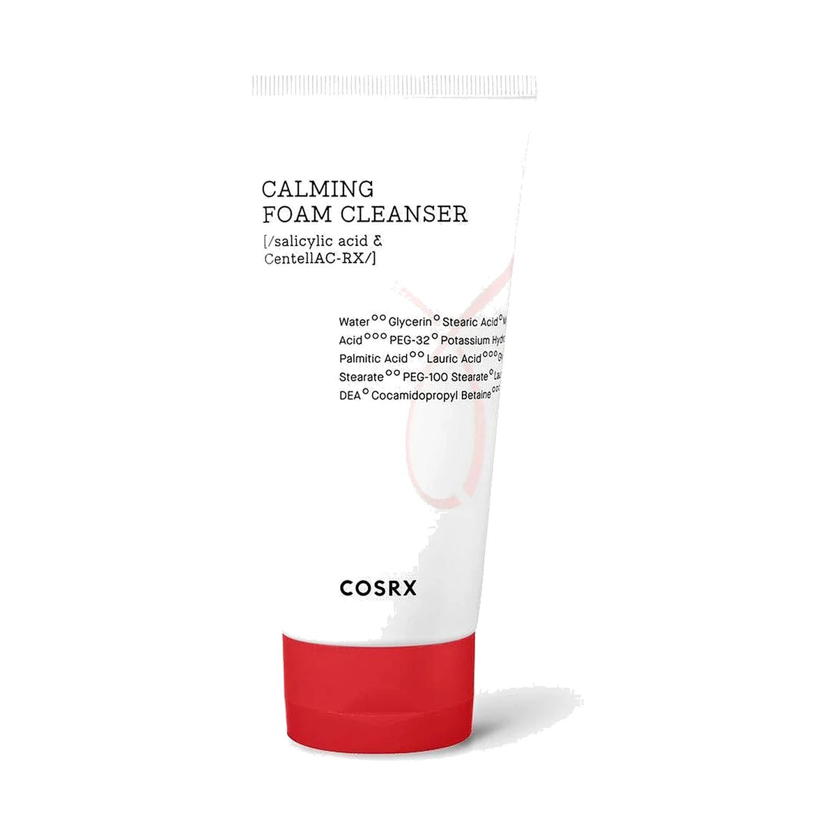Nettoyant moussant COSRX AC Collection Calming Foam Cleanser 150 ml, tube seul sur fond blanc