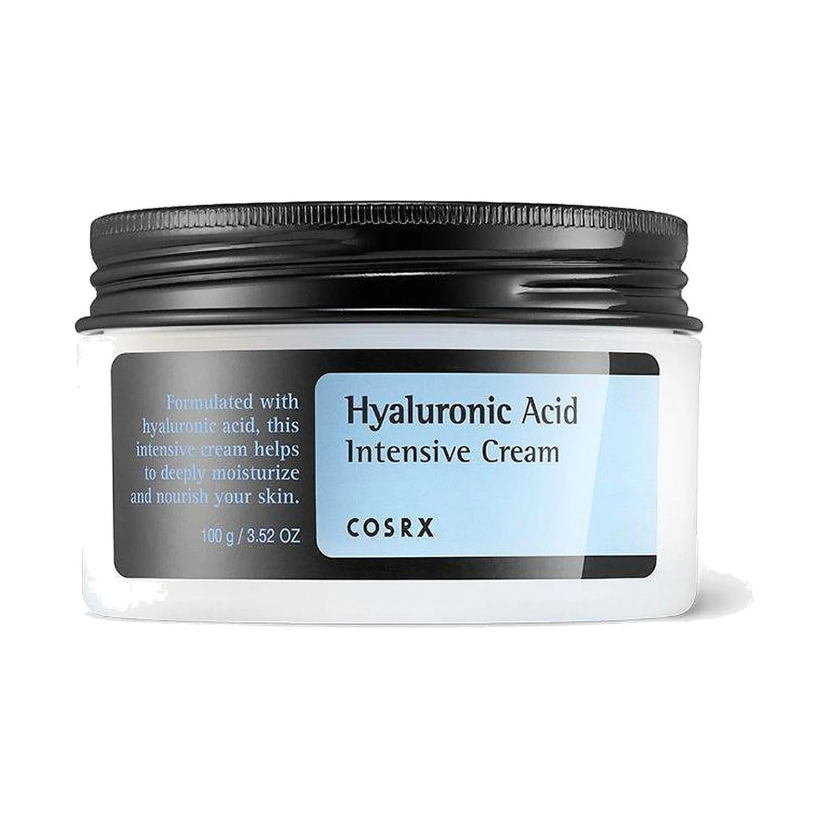 Crème COSRX Hyaluronic Acid Intensive Cream 100 g, pot seul sur fond blanc