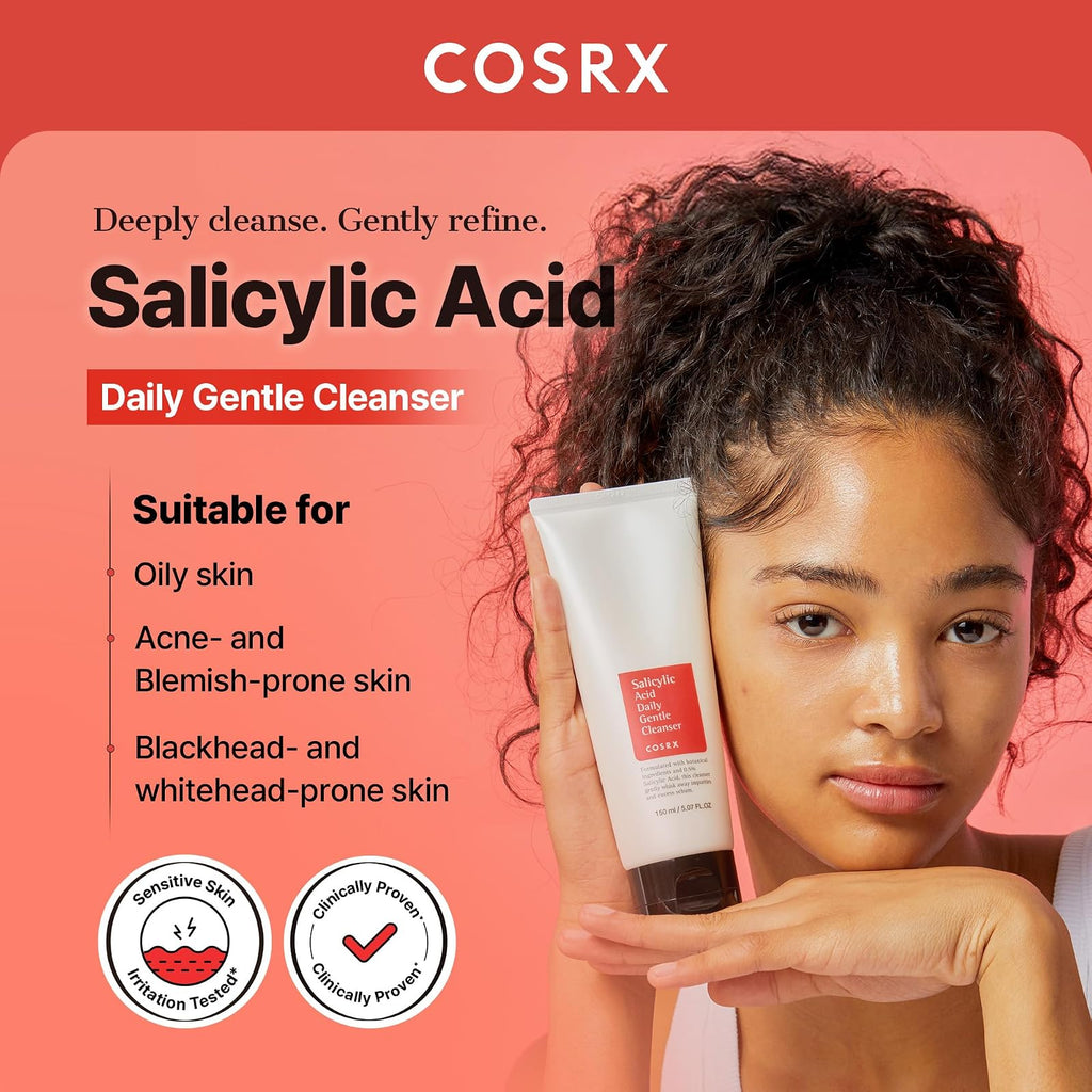 COSRX Salicylic Acid nettoyant visage doux, 150 ml · photo 2
