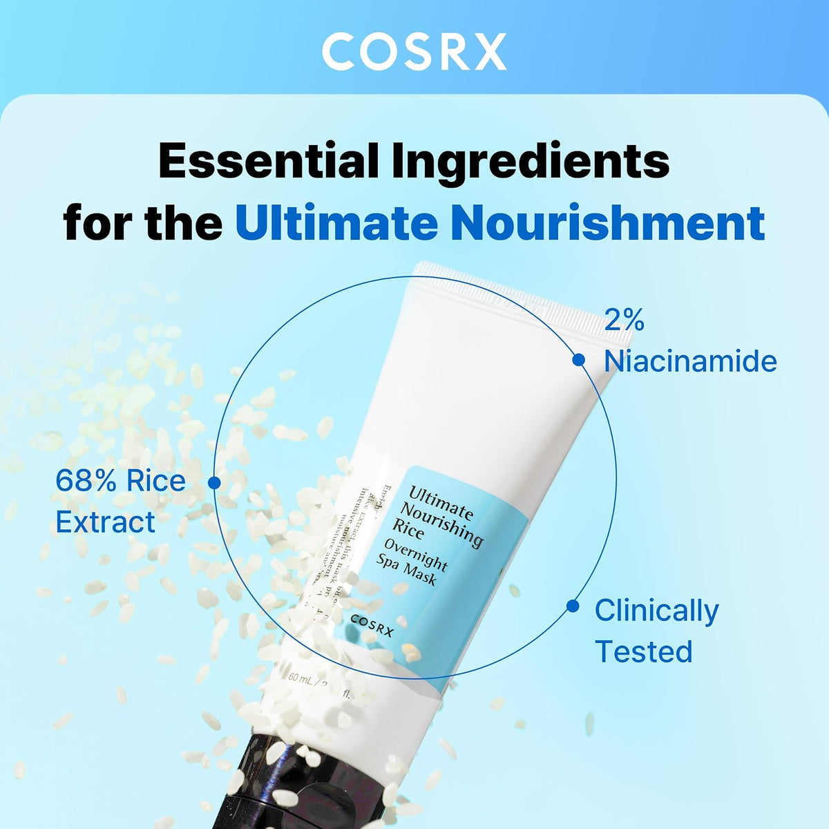 COSRX Ultimate Nourishing Rice masque de nuit nourrissant, 60 ml · photo 2