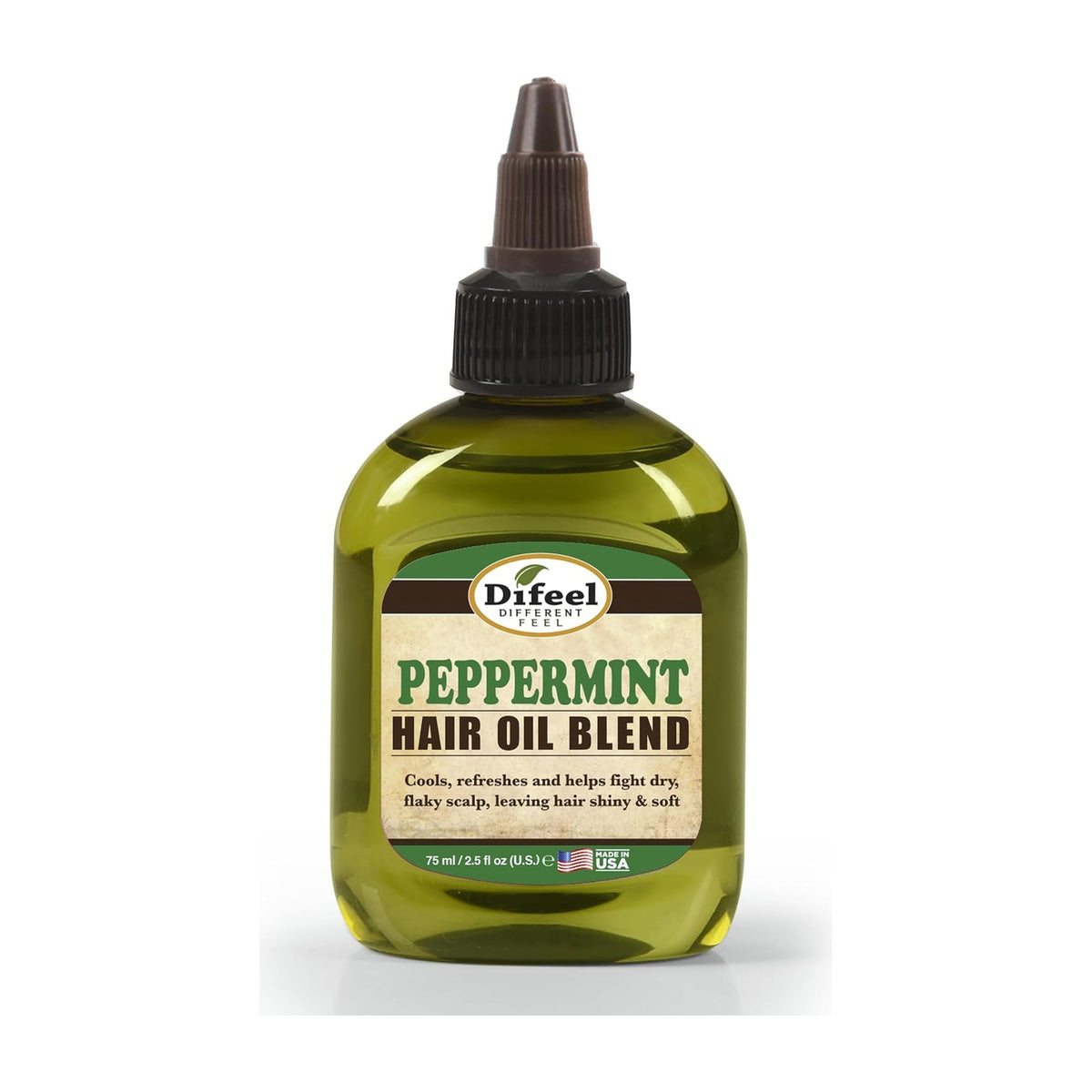 Difeel Huile capillaire à la menthe poivrée 75 ml