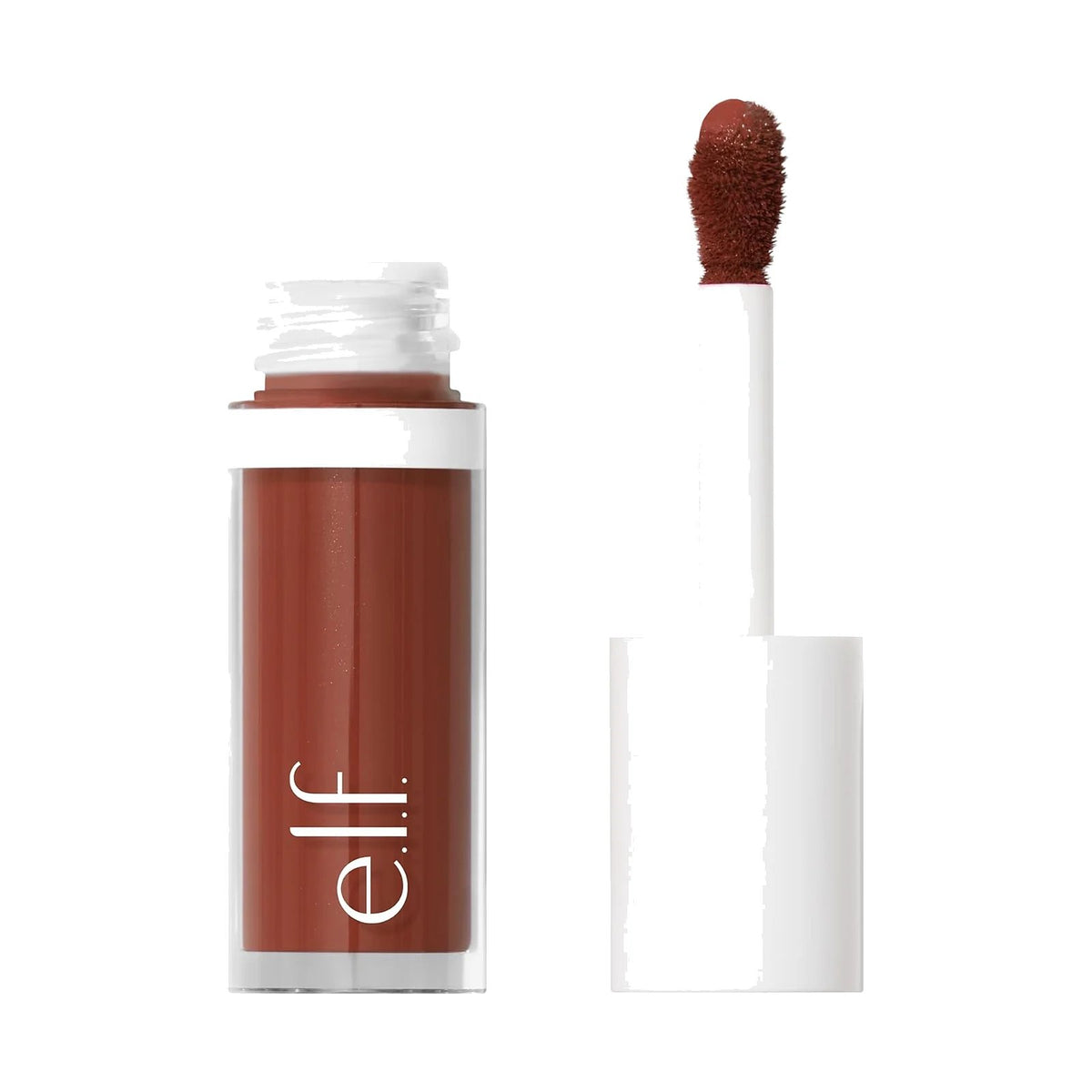 Blush liquide e.l.f. Camo Liquid Blush, teinte Bronze Bombshell, sur fond blanc