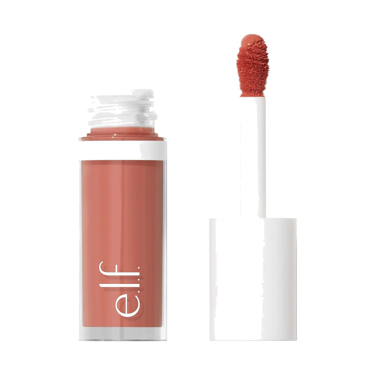 Blush liquide e.l.f. Camo Liquid Blush, teinte Dusty Rosé, sur fond blanc