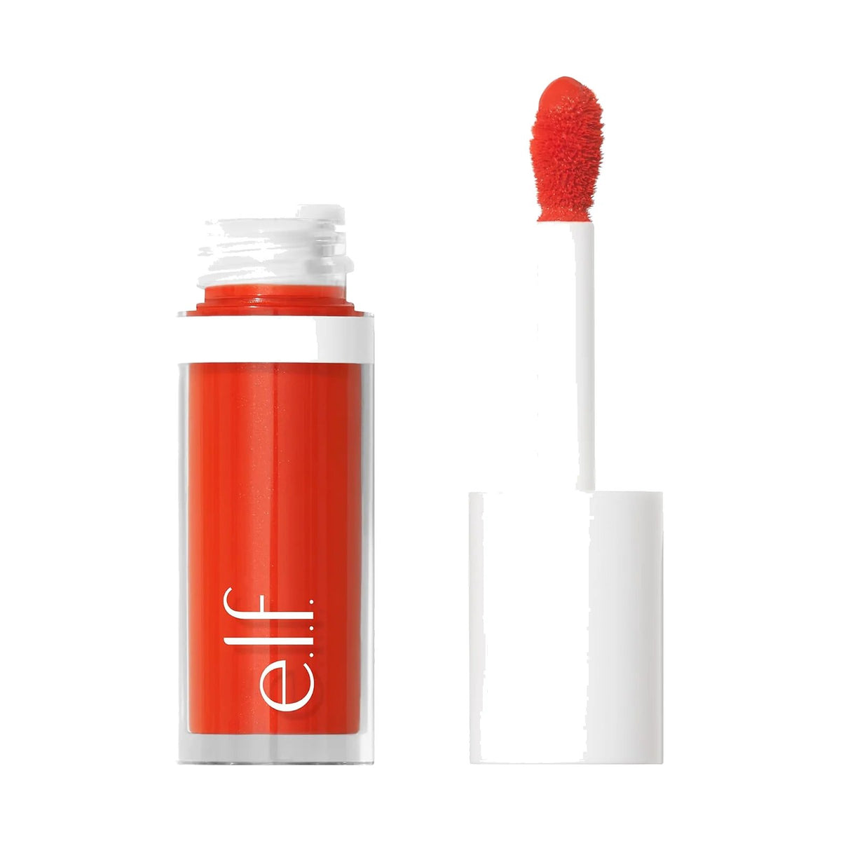Blush liquide e.l.f. Camo Liquid Blush, teinte Gorg Orange, sur fond blanc