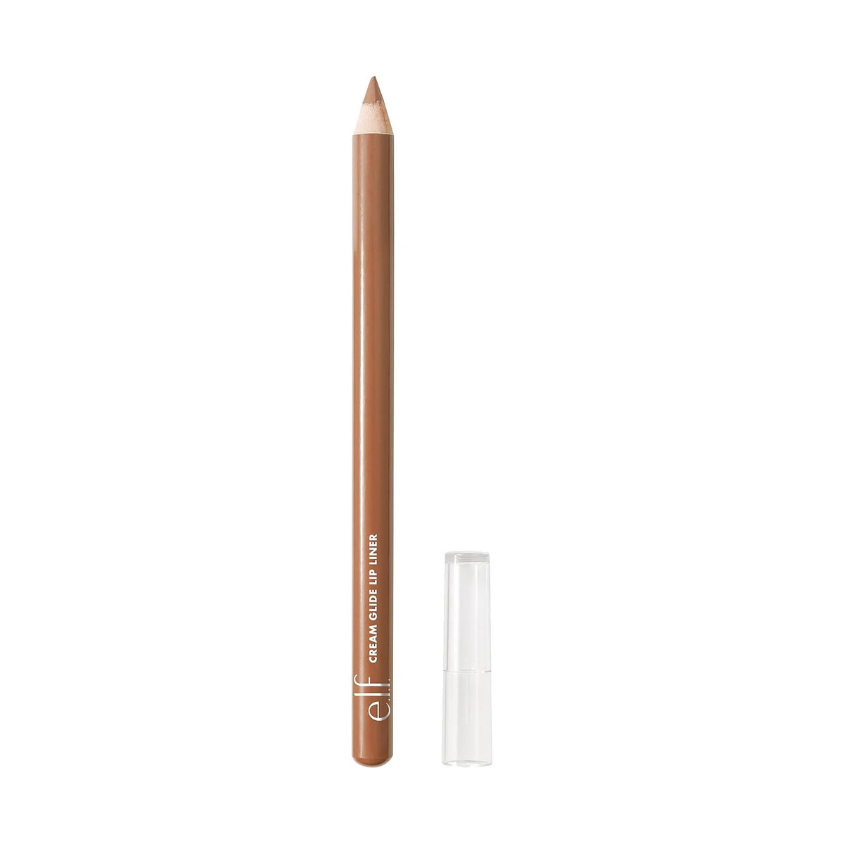 Crayon à lèvres e.l.f. Cream Glide Lip Liner, teinte Baddest Beige, sur fond blanc