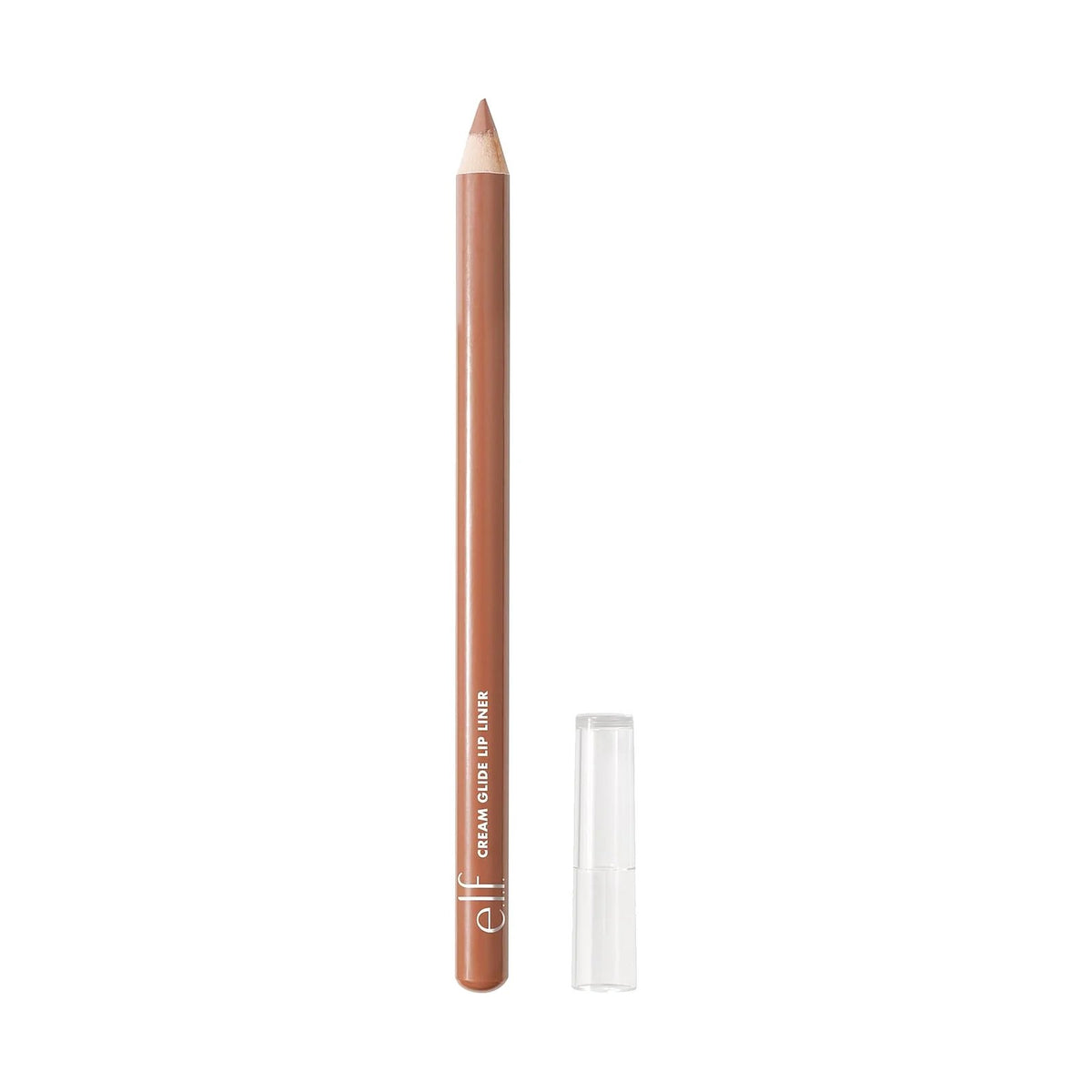 Crayon à lèvres e.l.f. Cream Glide Lip Liner, teinte Truth or Bare, sur fond blanc