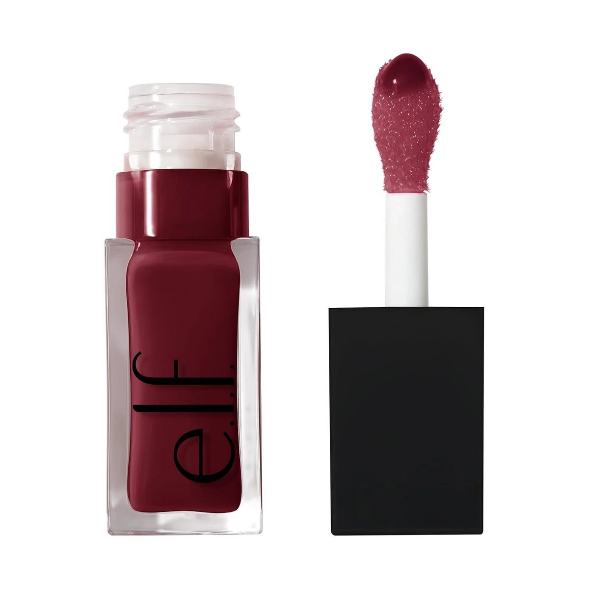 Huile à lèvres e.l.f. Glow Reviver Lip Oil, teinte Jam Session, sur fond blanc