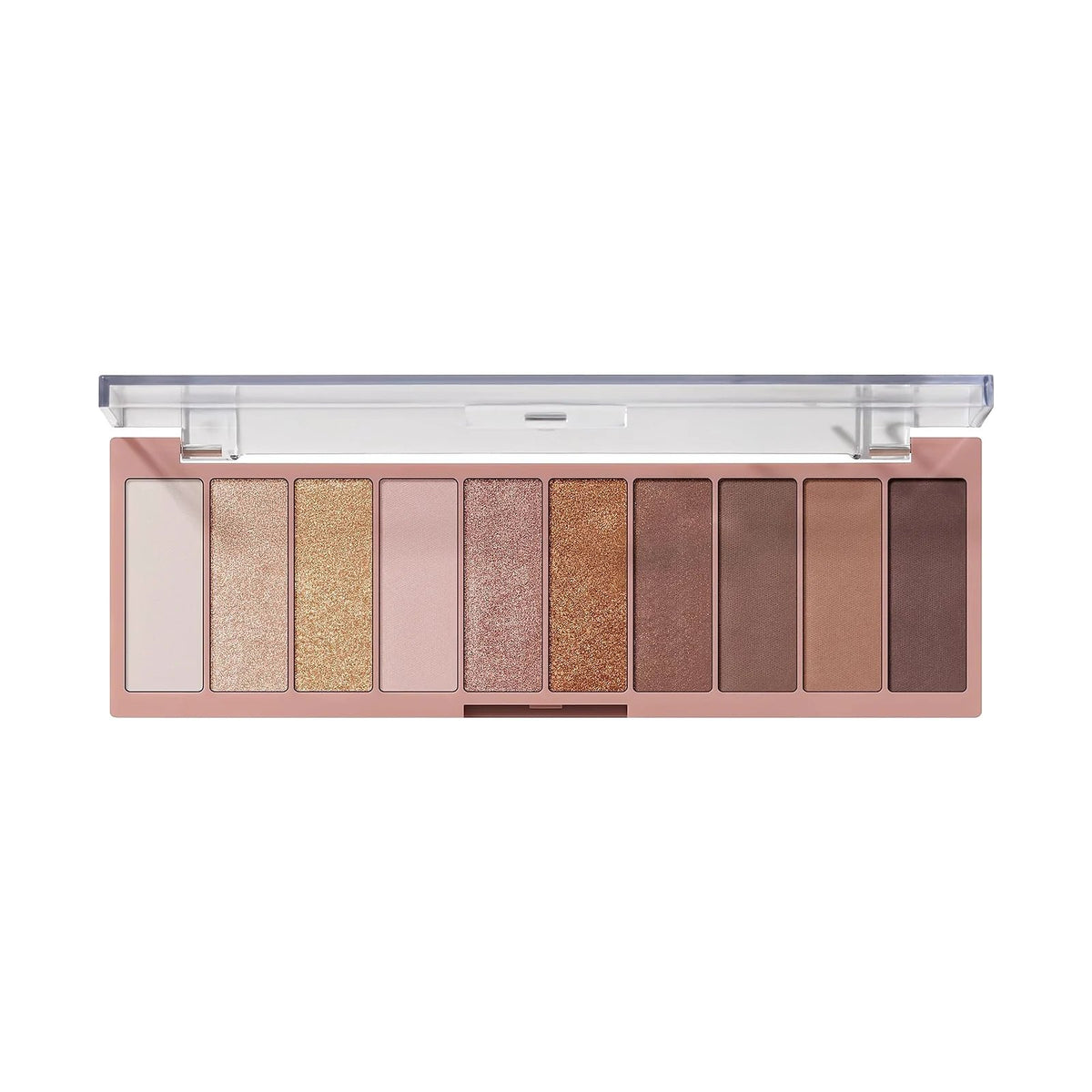 Palette e.l.f. Perfect 10 ouverte, teinte Need It Nude, sur fond blanc
