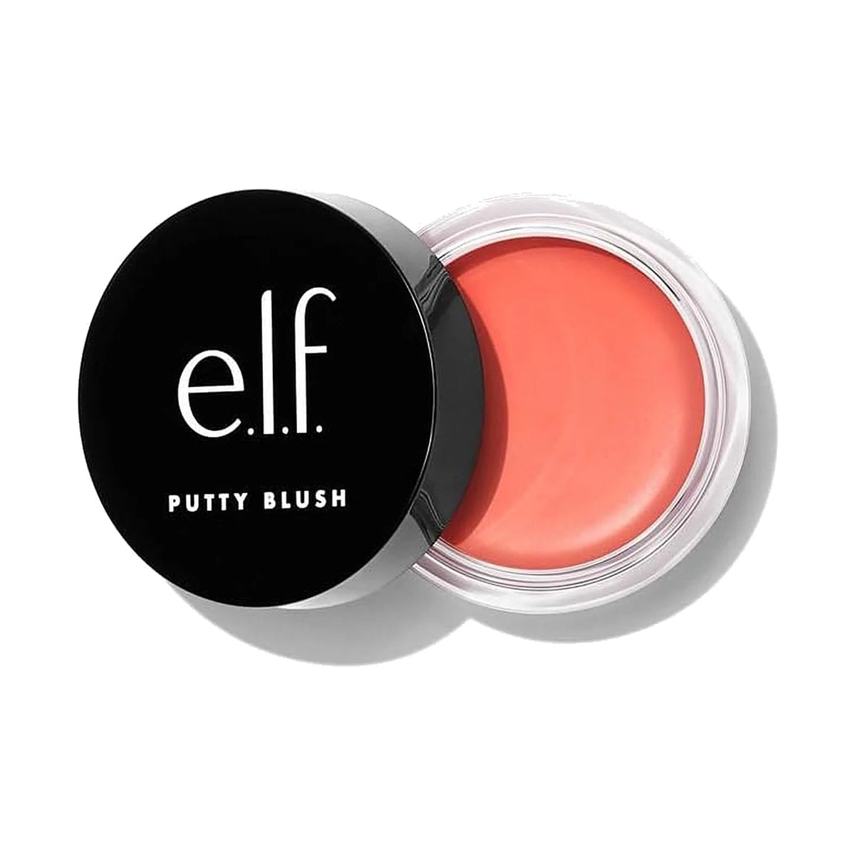 Blush e.l.f. Putty Blush dans son pot ouvert, teinte Turks and Caicos, sur fond blanc