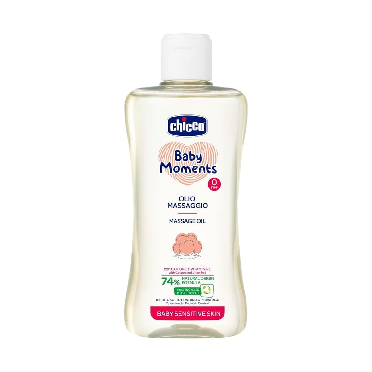Chicco Baby Moments huile de massage bébé 200 ml