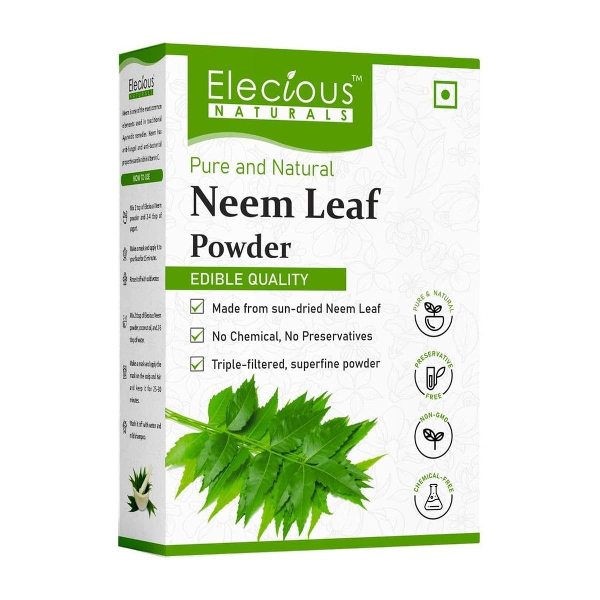 Elecious Poudre de neem 200 g