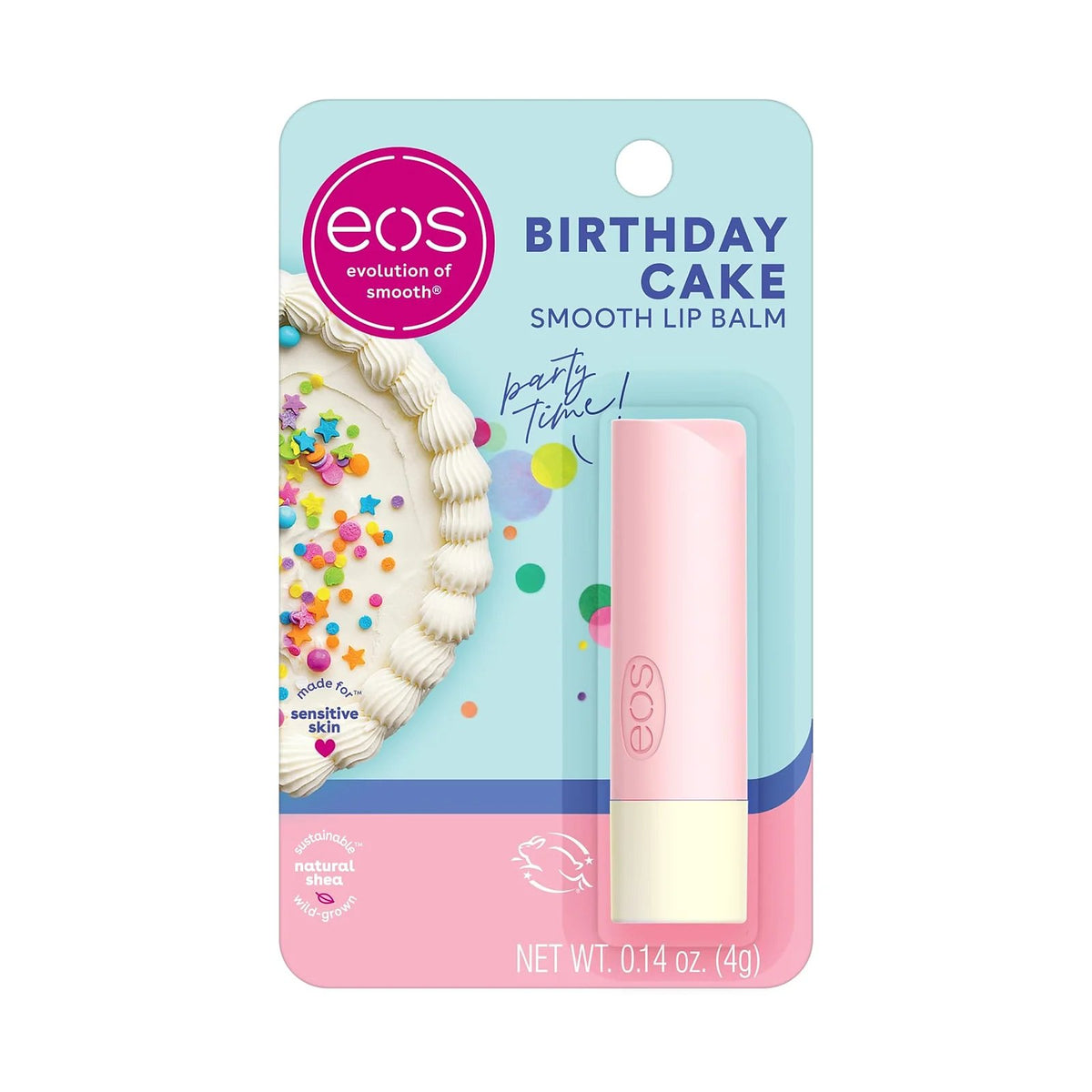 eos Baume à lèvres stick au karité - Birthday Cake