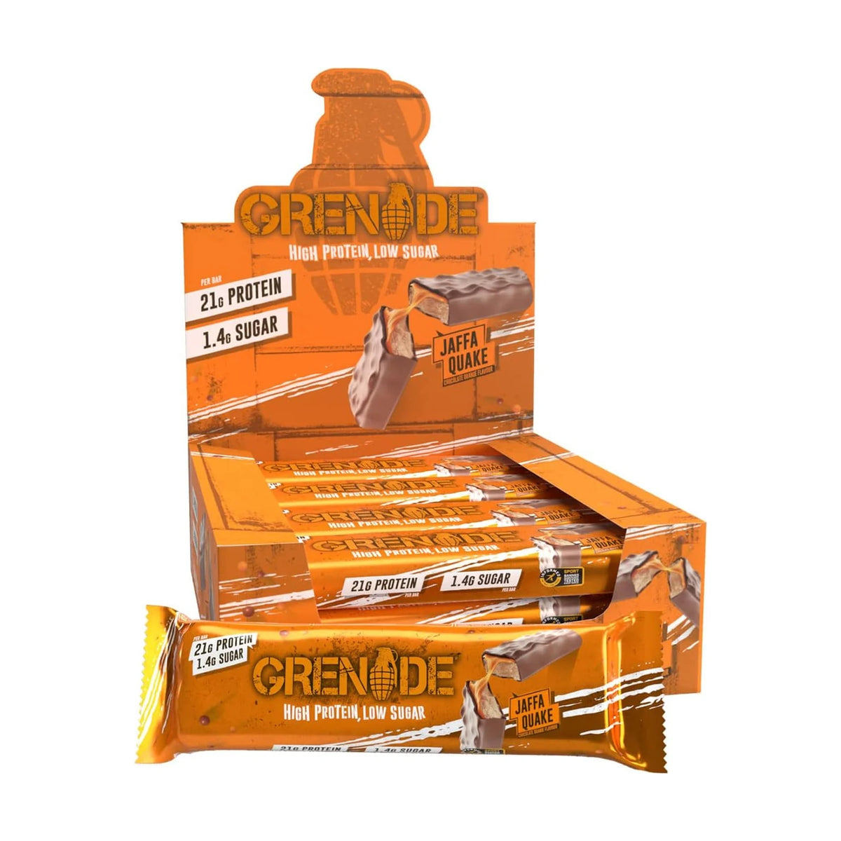 Grenade barre protéinée, boîte de 12