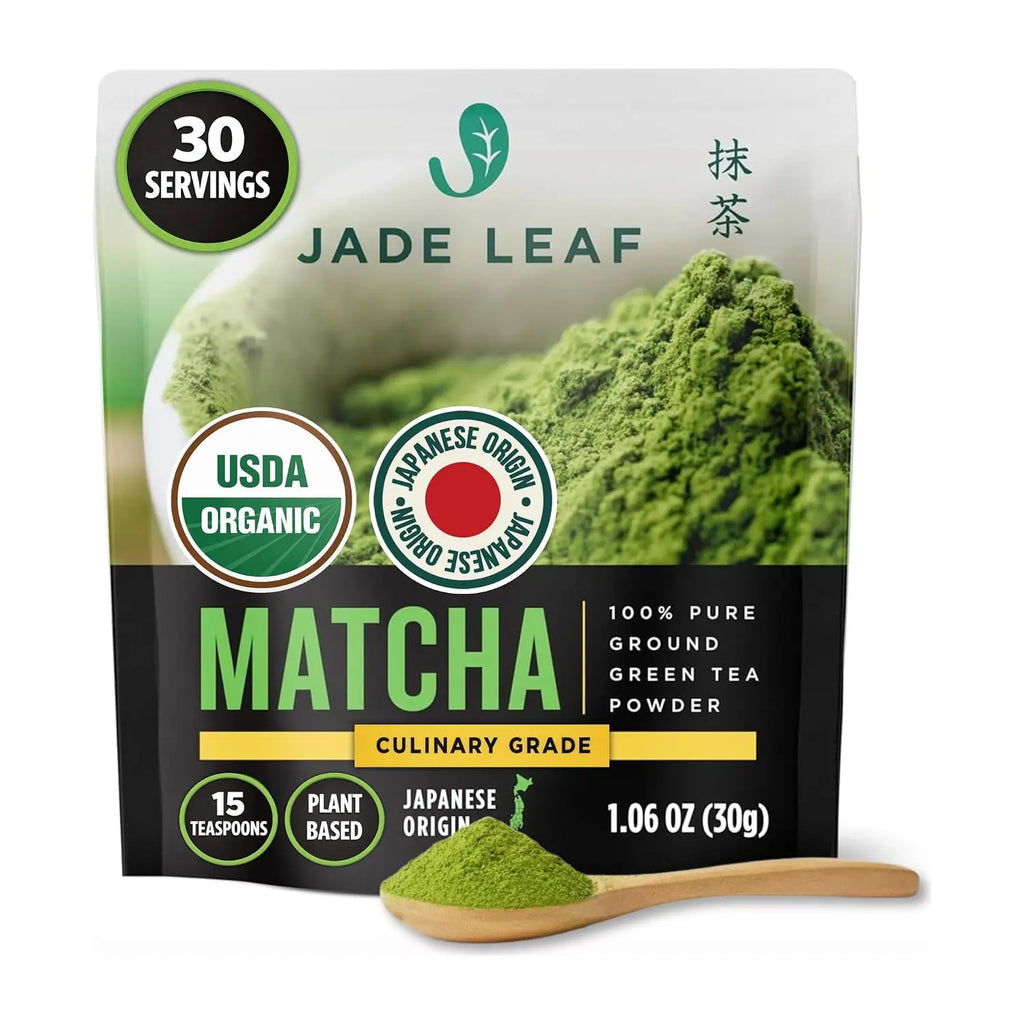 Jade Leaf Matcha bio qualité culinaire 30 g, photo du produit seul sur fond blanc