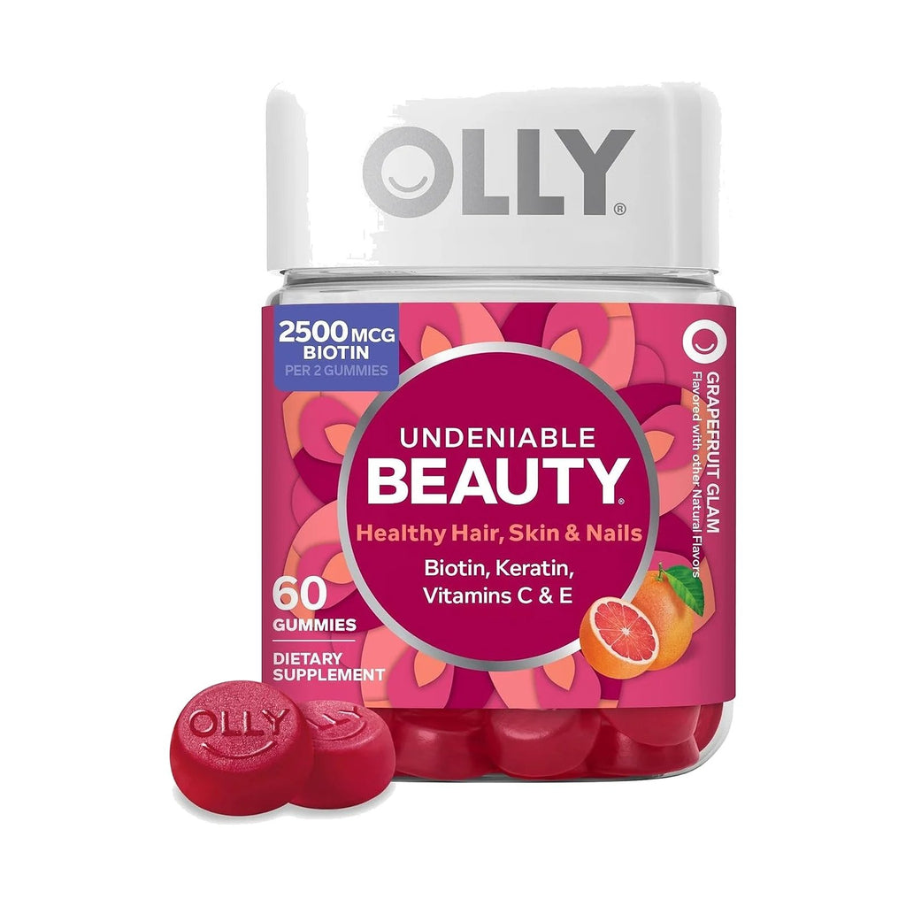 OLLY Undeniable Beauty cheveux, peau et ongles, 60 gommes
