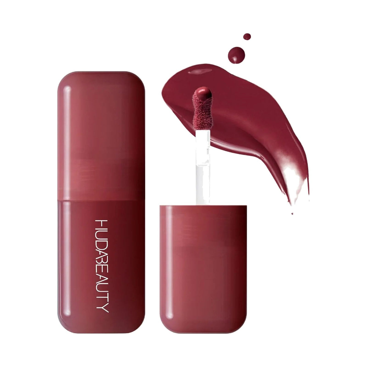 Blush liquide Huda Beauty Blush Filter 4,5 ml, teinte Black Cherry, sur fond blanc
