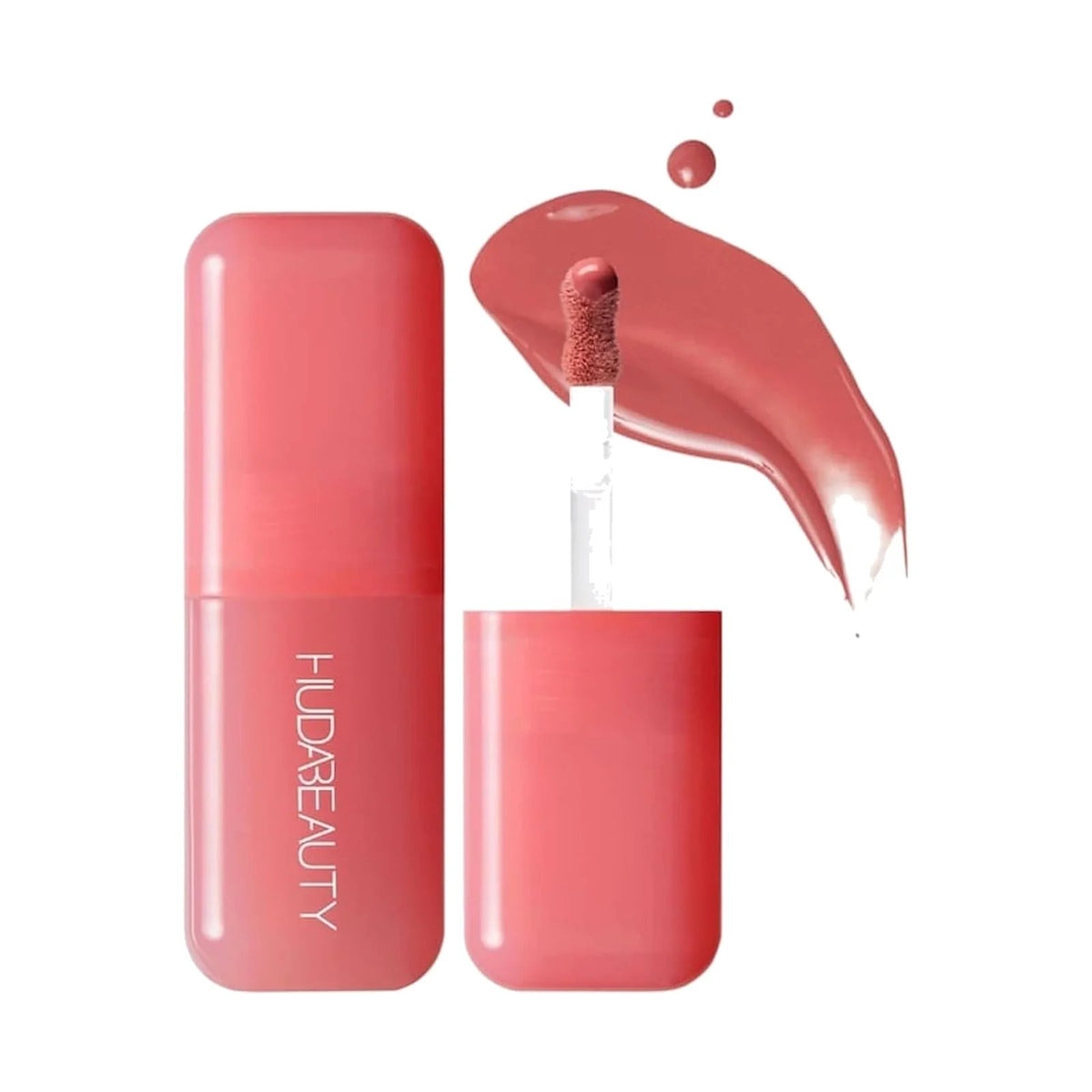 Blush liquide Huda Beauty Blush Filter 4,5 ml, teinte Strawberry Cream, sur fond blanc