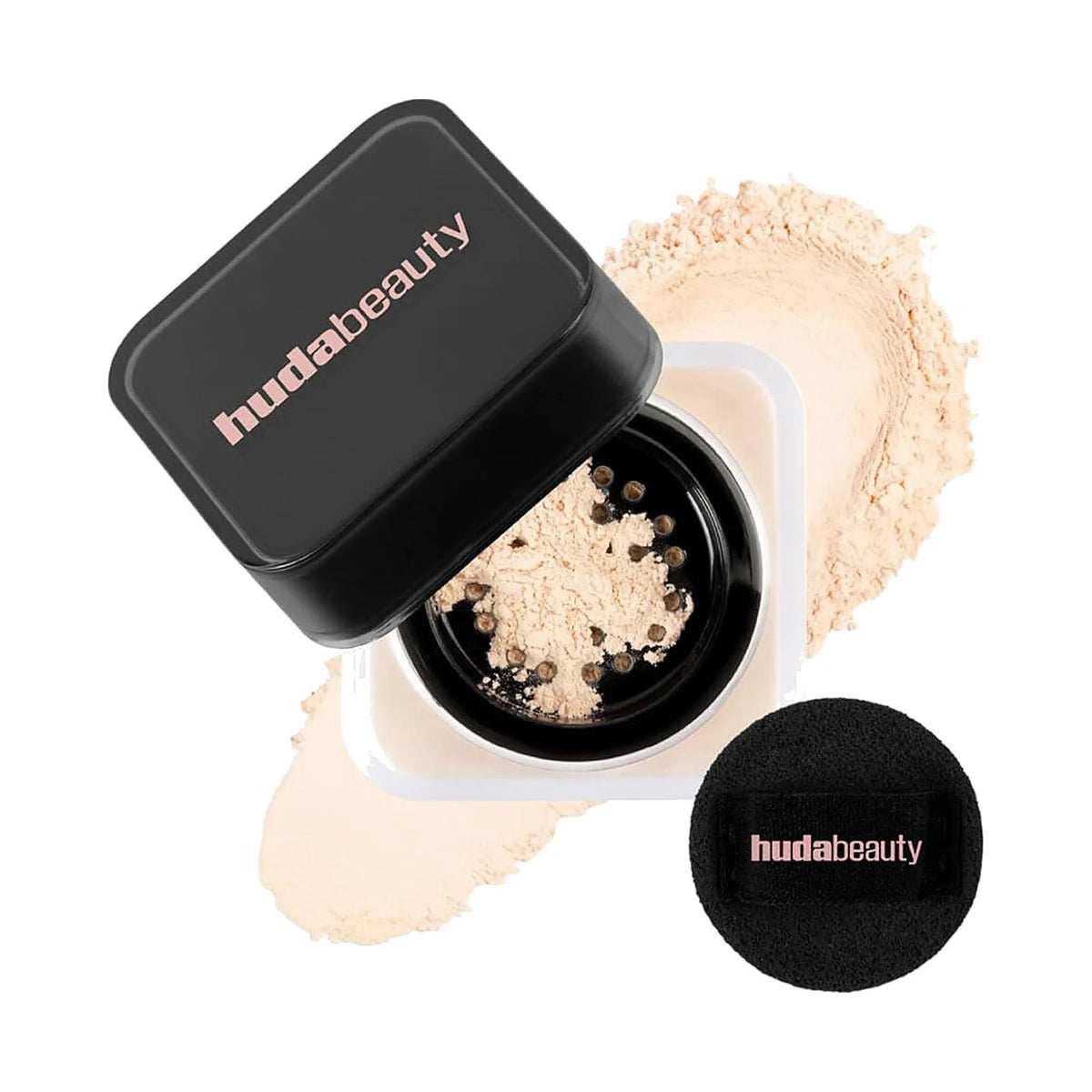Poudre libre Huda Beauty Easy Bake mini 6 g, teinte Pound Cake, sur fond blanc