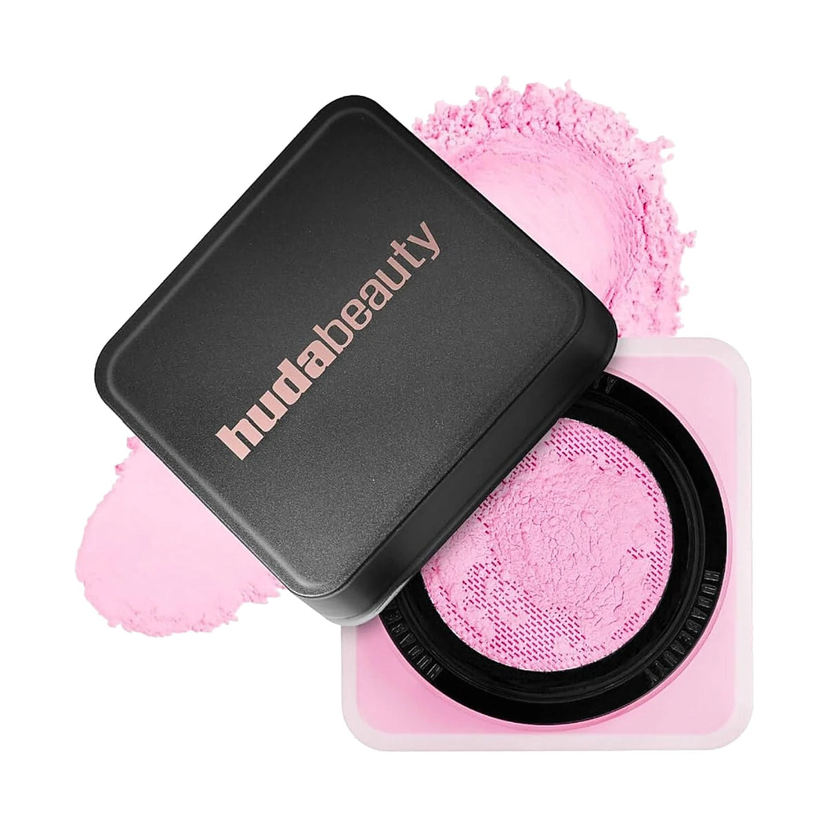 Poudre libre Huda Beauty Easy Bake 20 g, teinte Ube Birthday Cake, sur fond blanc