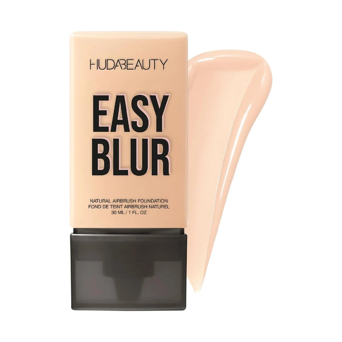 Fond de teint Huda Beauty Easy Blur Natural Airbrush 30 ml, teinte 120B Vanilla, sur fond blanc