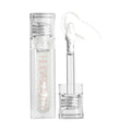Gloss Huda Beauty Faux Filler 3,9 ml, teinte Glassy, sur fond blanc