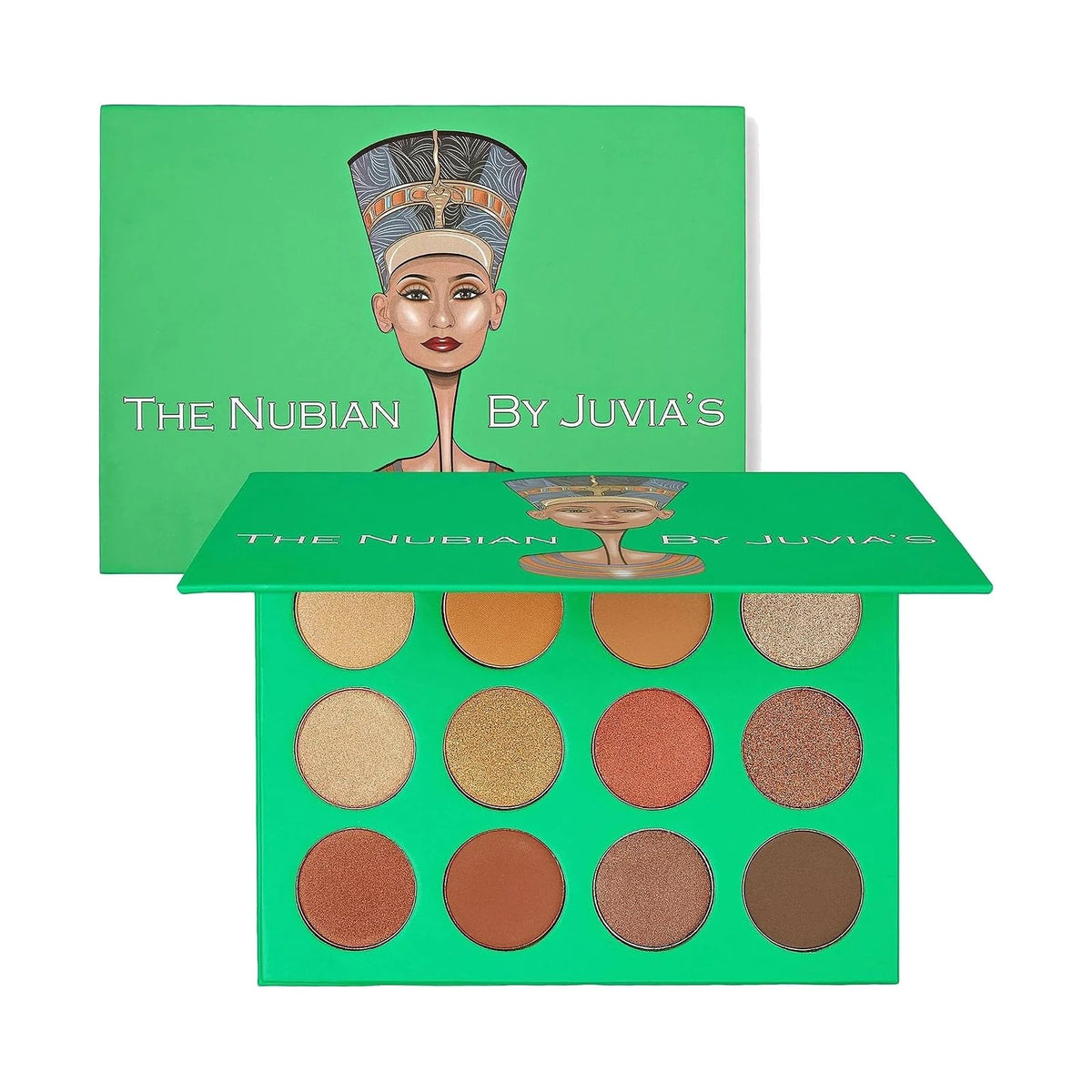 Palette de fards Juvia's Place, teinte The Nubian, sur fond blanc