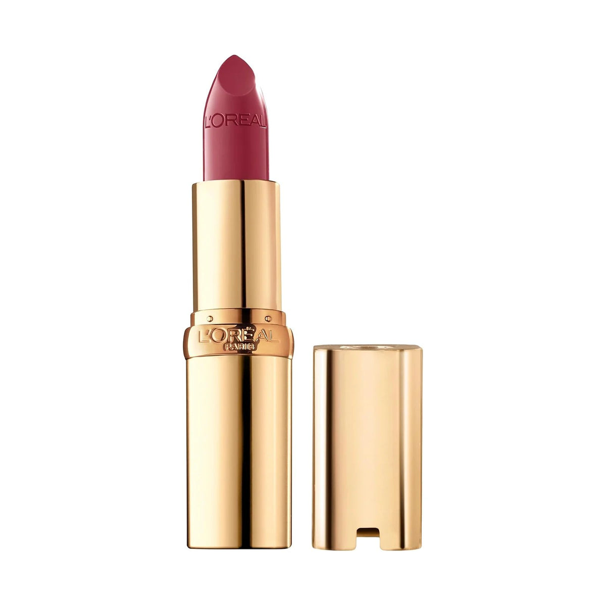 Rouge à lèvres L'Oréal Paris Color Riche, teinte Berry Parisienne, sur fond blanc