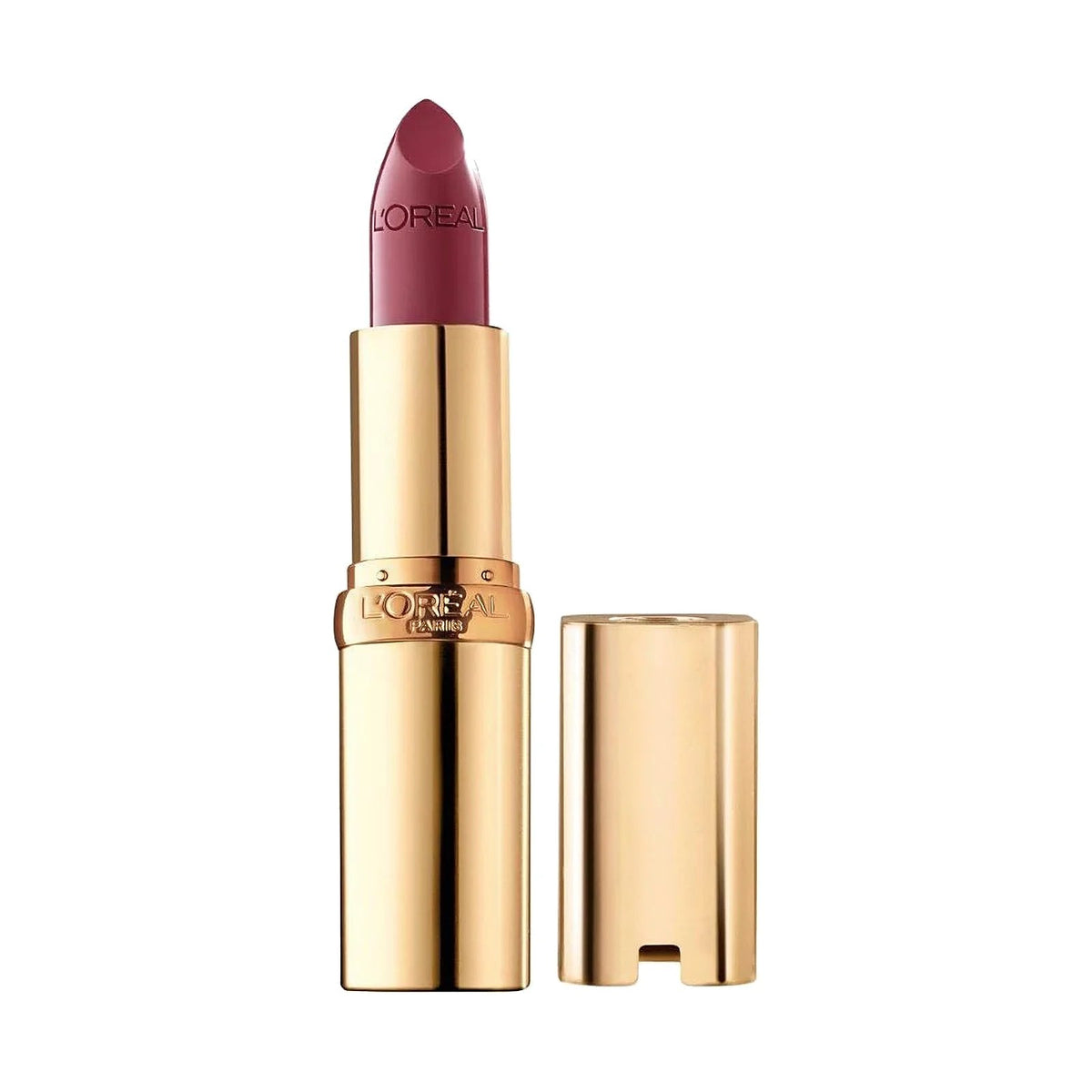 Rouge à lèvres L'Oréal Paris Color Riche, teinte Blushing Berry, sur fond blanc
