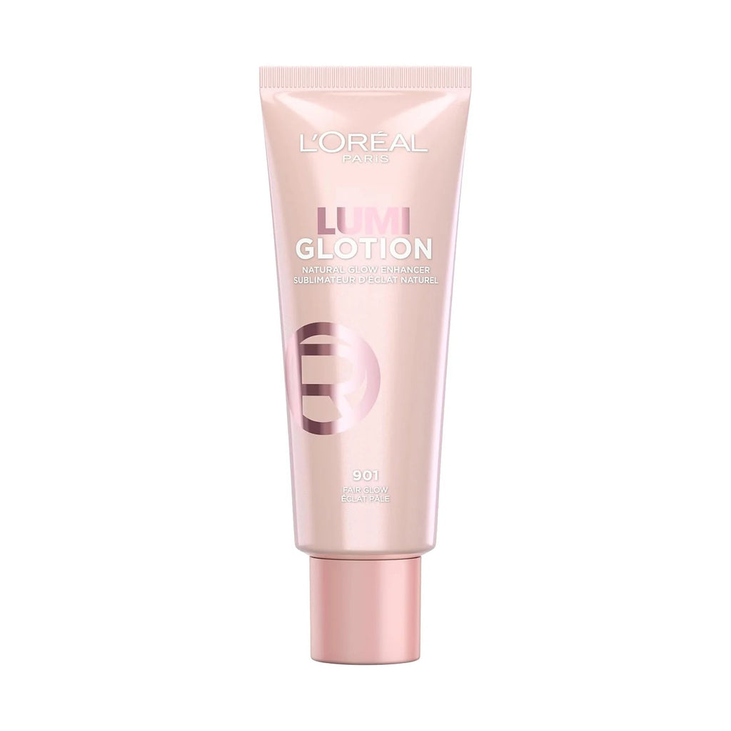 Enlumineur teinté L'Oréal True Match Lumi Glotion 40 ml, teinte 901 Fair Glow, sur fond blanc