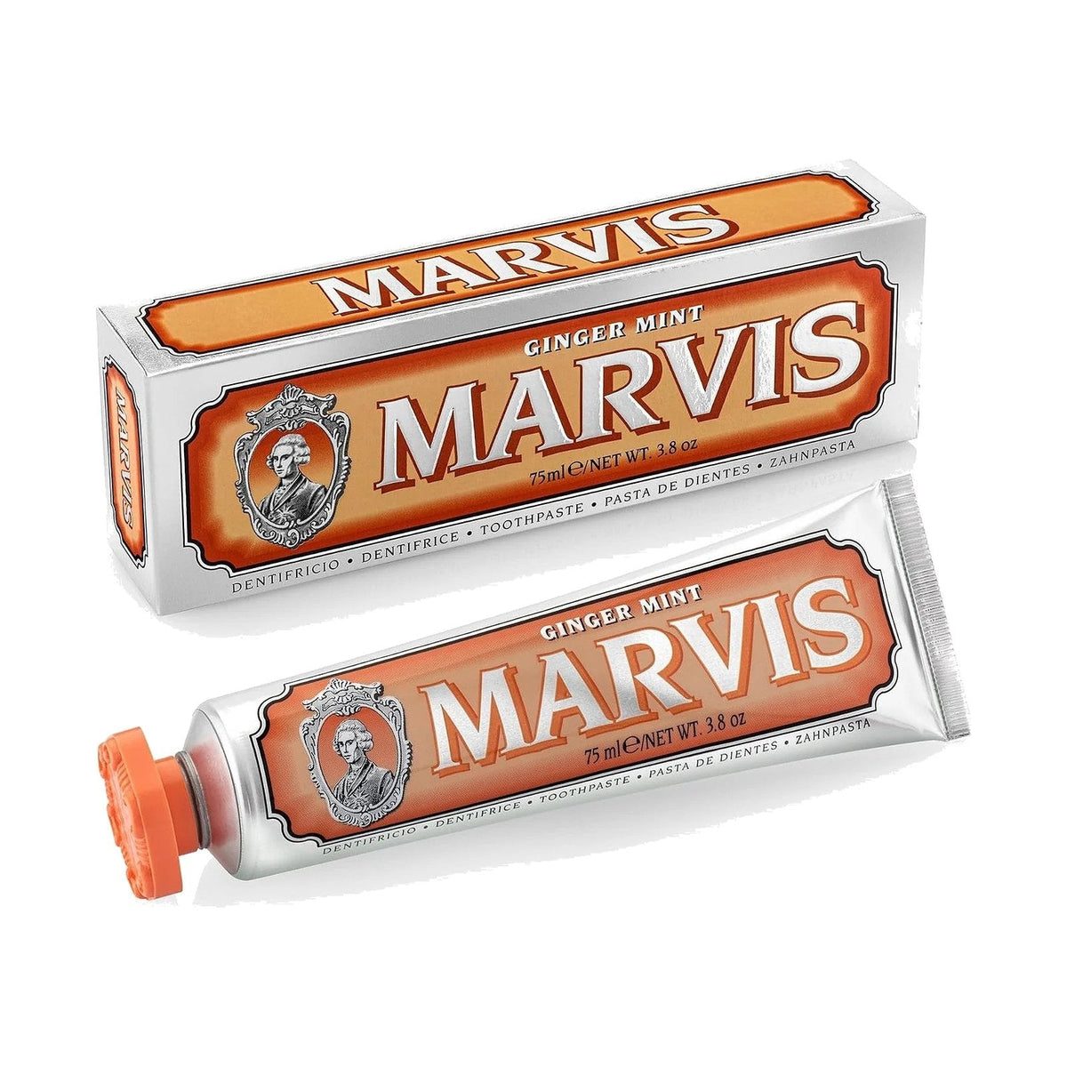 Marvis dentifrice Ginger Mint, tube de 75 ml