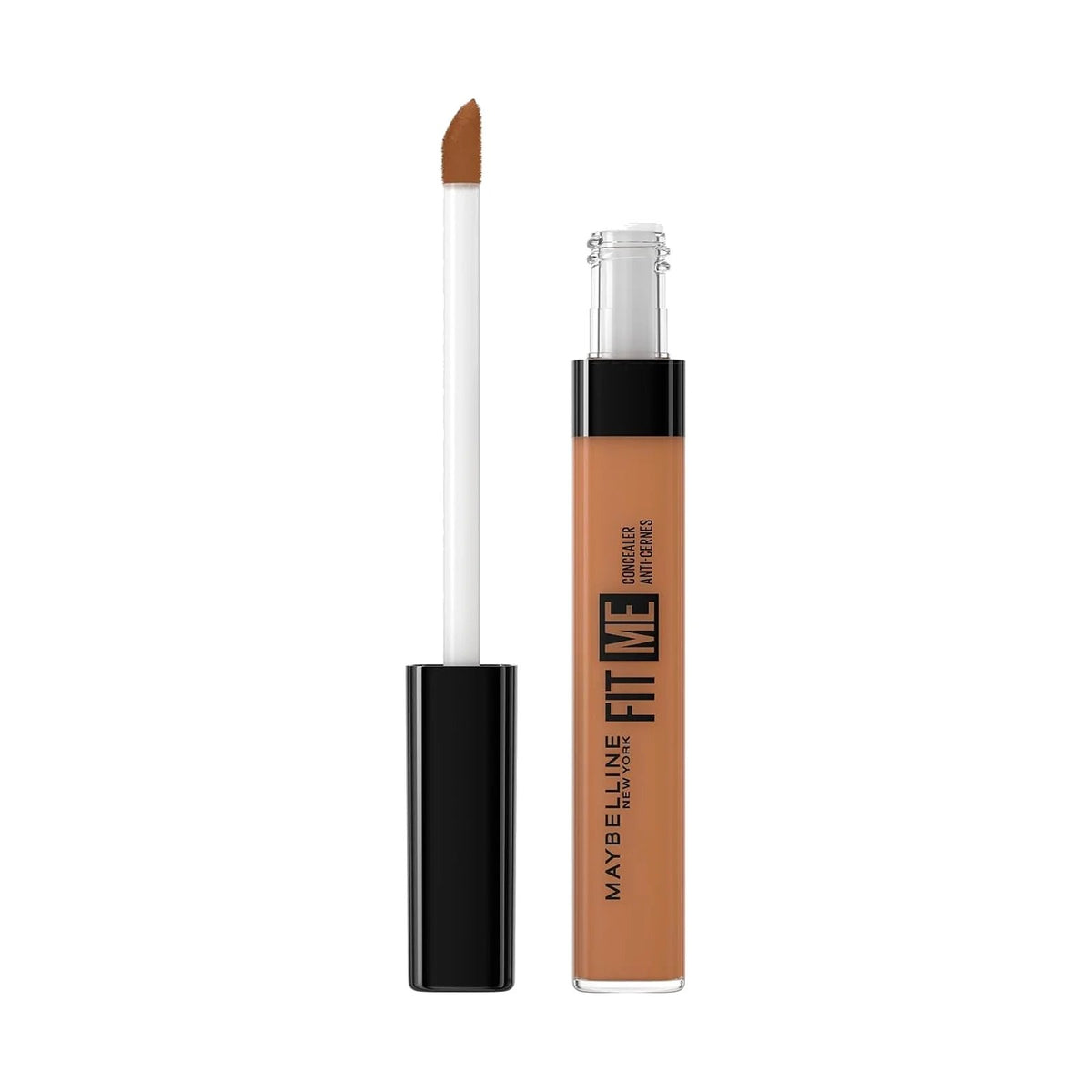 Anticernes Maybelline Fit Me 6,8 ml, teinte Coffee, sur fond blanc
