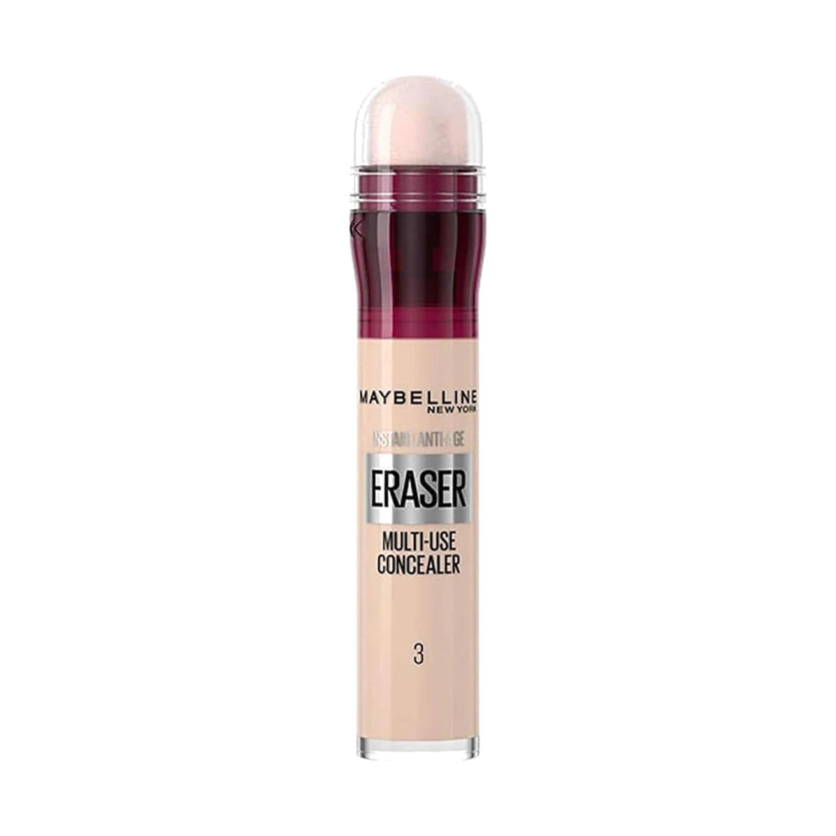 Anticernes Maybelline Instant Age Rewind Eraser 6,8 ml, teinte 03 Fair, sur fond blanc