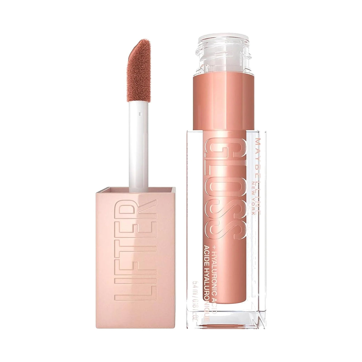 Gloss Maybelline Lifter Gloss 5,4 ml, teinte 08 Stone, sur fond blanc