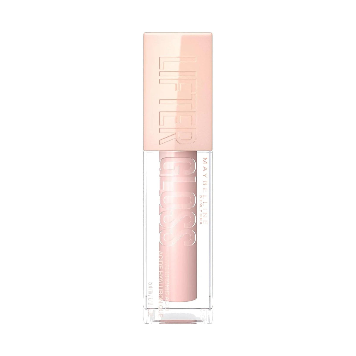 Gloss Maybelline Lifter Gloss 5,4 ml, teinte Ice, sur fond blanc