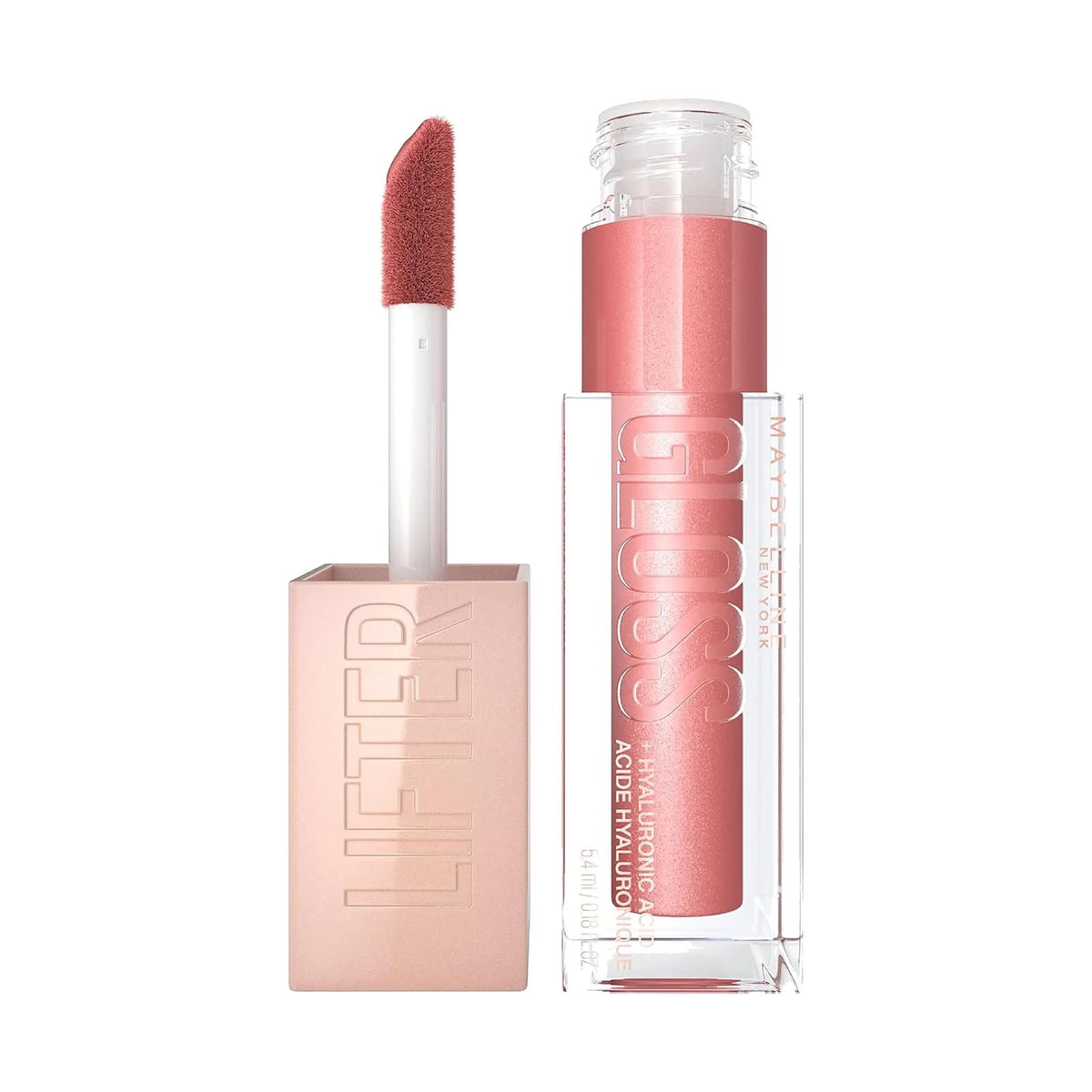 Gloss Maybelline Lifter Gloss 5,4 ml, teinte Moon, sur fond blanc
