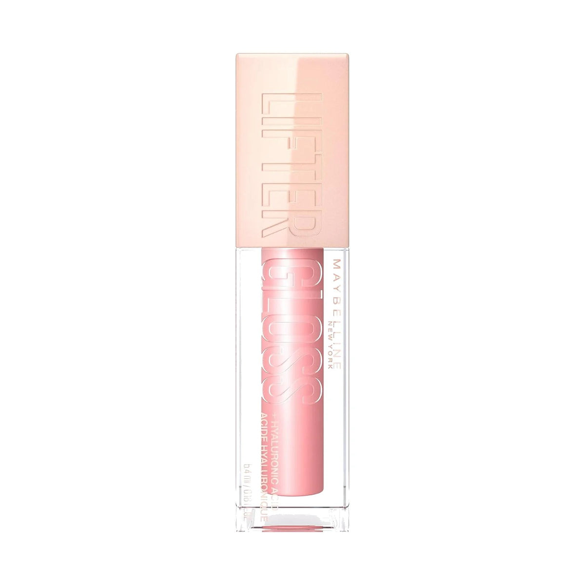 Gloss Maybelline Lifter Gloss 5,4 ml, teinte Reef, sur fond blanc