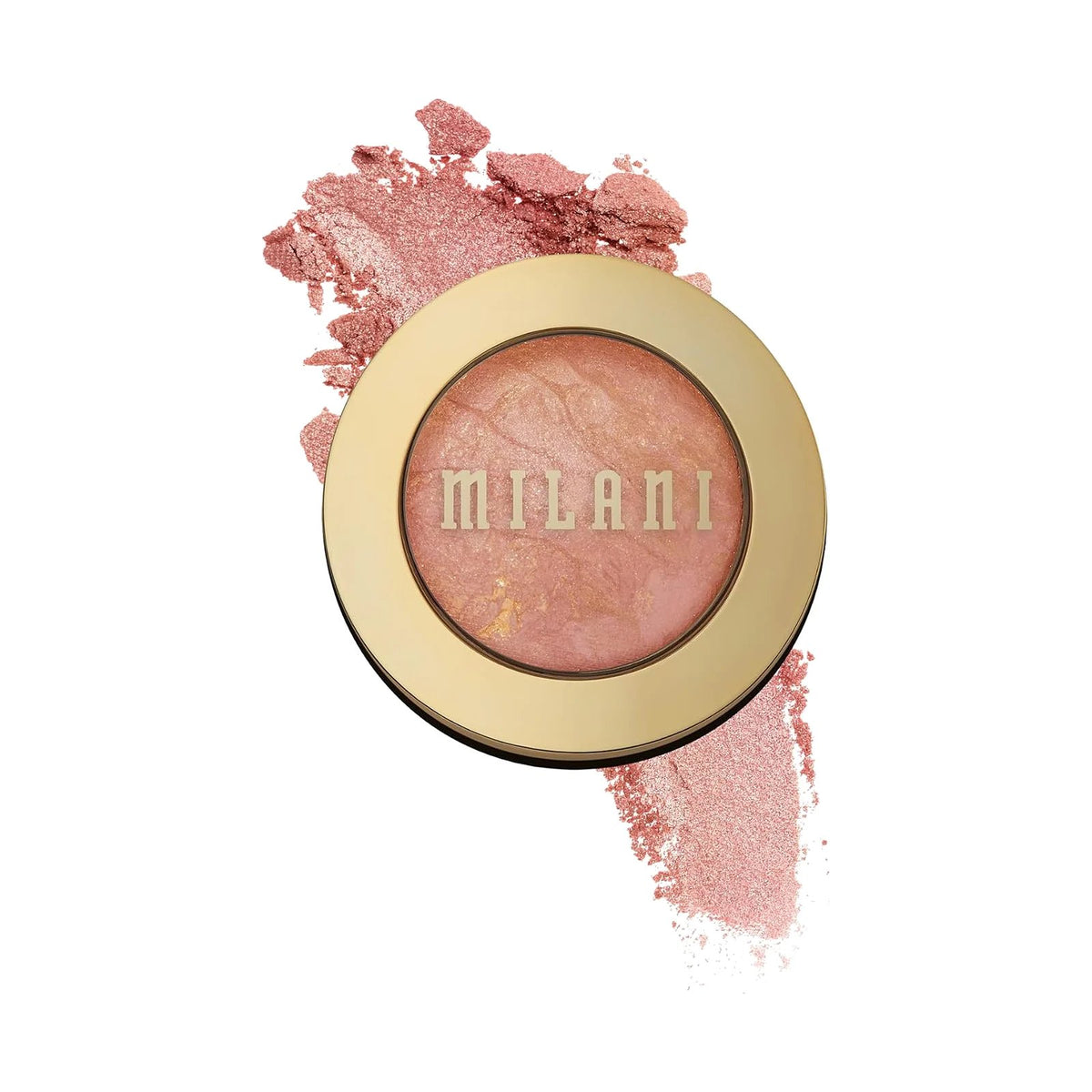 Blush cuit Milani Baked Blush 3,5 g, teinte Berry, sur fond blanc