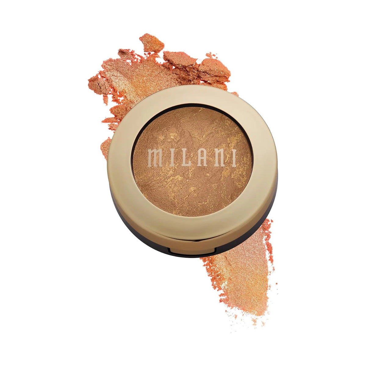 Blush cuit Milani Baked Blush 3,5 g, teinte Dark Maroon, sur fond blanc