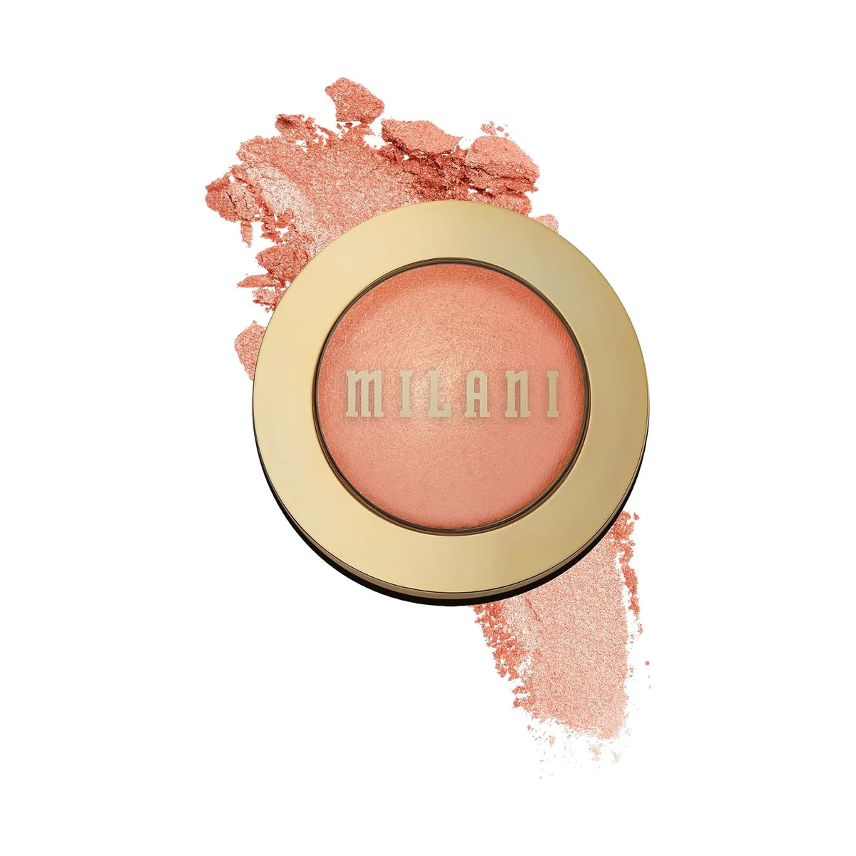 Blush cuit Milani Baked Blush 3,5 g, teinte Luminous, sur fond blanc