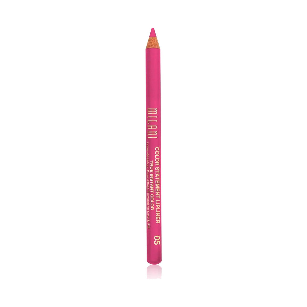 Crayon à lèvres Milani Color Statement 1,13 g, teinte 05 Haute Pink, sur fond blanc
