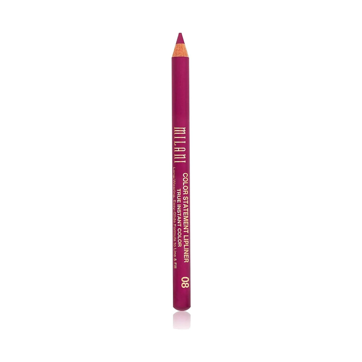 Crayon à lèvres Milani Color Statement 1,13 g, teinte Fuchsia, sur fond blanc