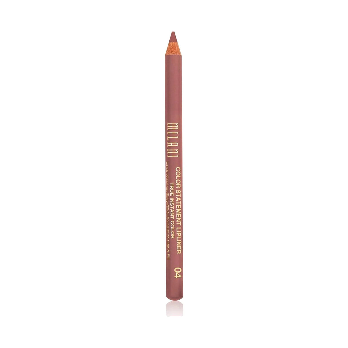 Crayon à lèvres Milani Color Statement 1,13 g, teinte Pink, sur fond blanc