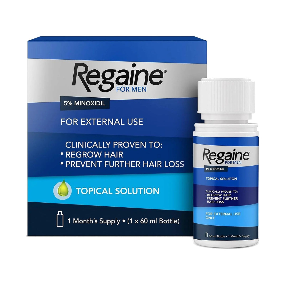 Regaine Homme Minoxidil 5 % solution 60 ml
